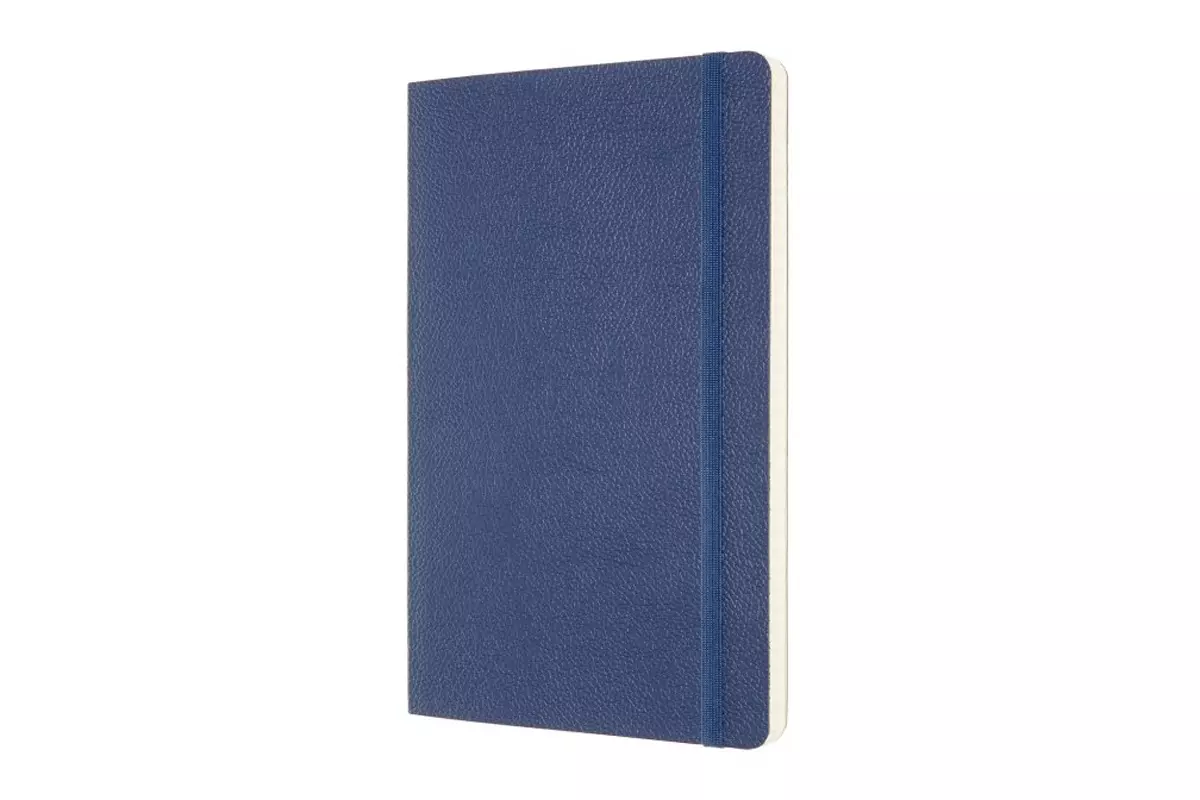 Een Moleskine Classic Leather Collection Notebook Ruled Softcover Blue koop je bij Moleskine.nl